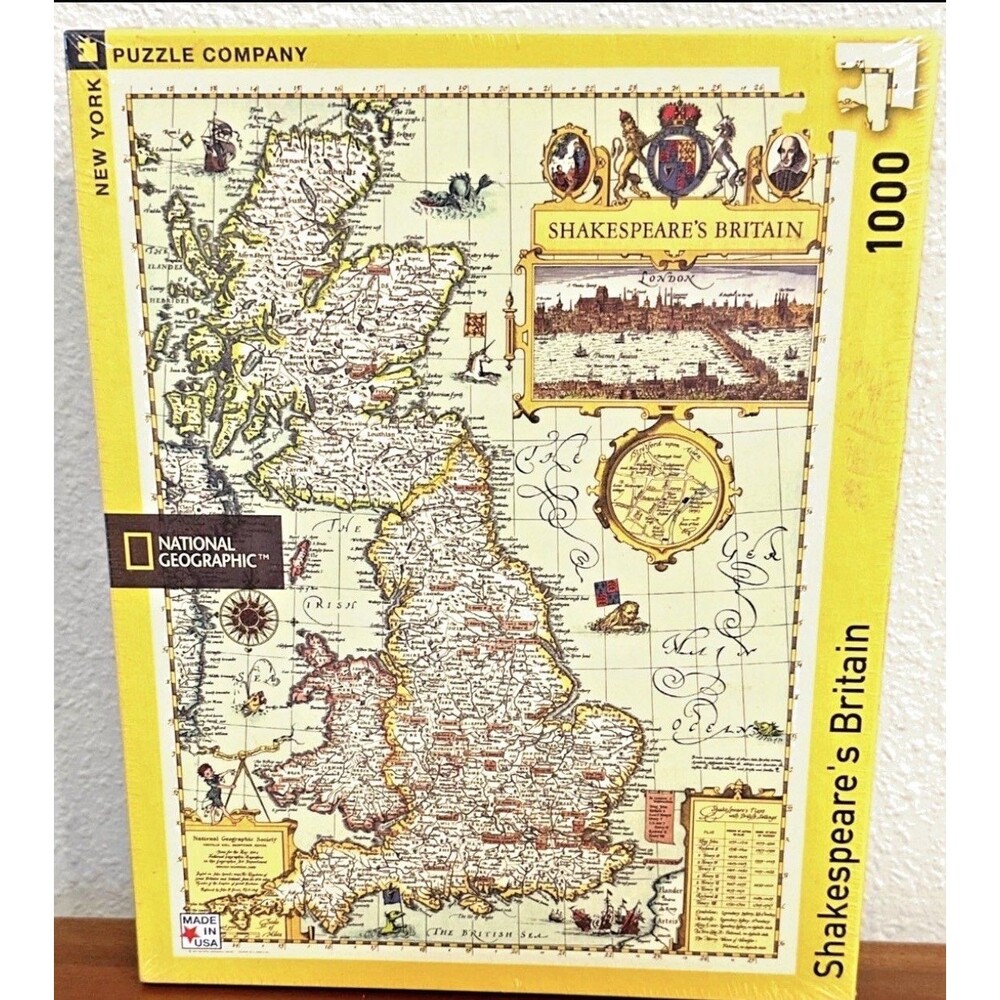 National Geographic 1000pc Shakespeare's Britain New York Puzzle Company
